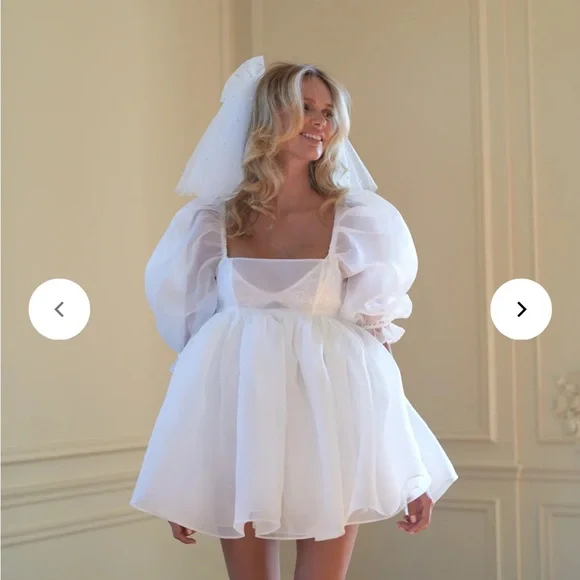 Selkie The Ivory Puff Dress XS - Picture 7 of 10